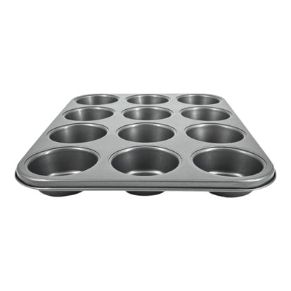 Non-Stick Muffin Oven Tray, Deep 12-Cup (2 piece) - Premium Home from Chabrias Ltd - Just £12.99! Shop now at Chabrias Ltd