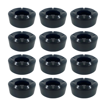 Windproof Ashtray Black Melamine 10cm , (12 pack) - Premium Kitchen from Chabrias Ltd - Just £44.99! Shop now at Chabrias Ltd