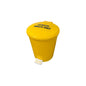 Plastic Pedal Bin, Yellow Clinical Waste, 12L - Premium Bins from Chabrias Ltd - Just £24.99! Shop now at Chabrias Ltd