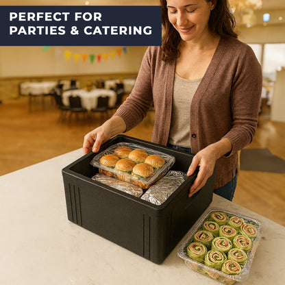 EPP Economic Food Delivery Insulated Thermal Box - 45 Litre - Professional Catering-Grade Hot & Cold Transport - Premium Food Storage Boxes from Chabrias Ltd - Just £37.99! Shop now at Chabrias Ltd