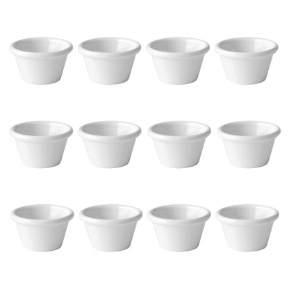 White Plain Ramekins 1oz, 1.5oz, 2oz - Made in UK - Premium Ramekin from Chabrias Ltd - Just £11.99! Shop now at Chabrias Ltd