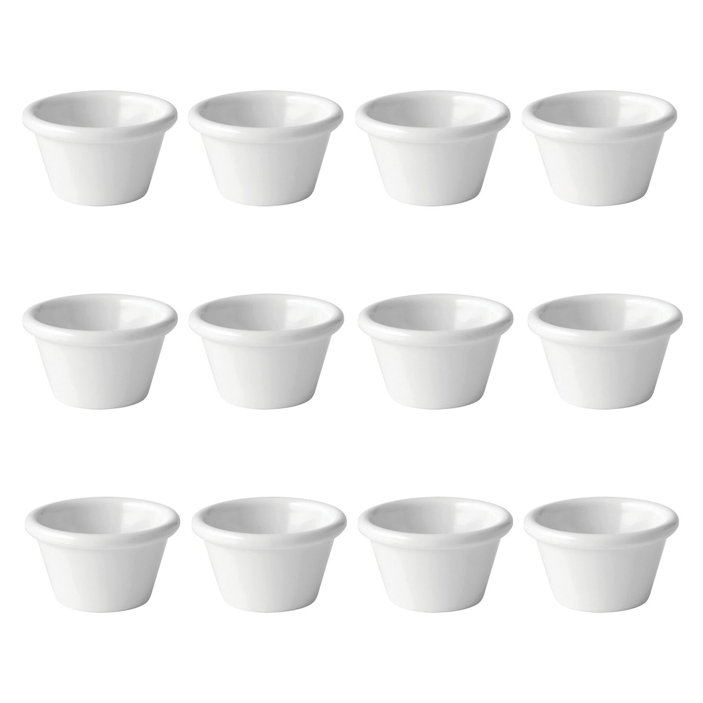 White Plain Ramekins 1oz, 1.5oz, 2oz - Made in UK - Premium Ramekin from Chabrias Ltd - Just £11.99! Shop now at Chabrias Ltd