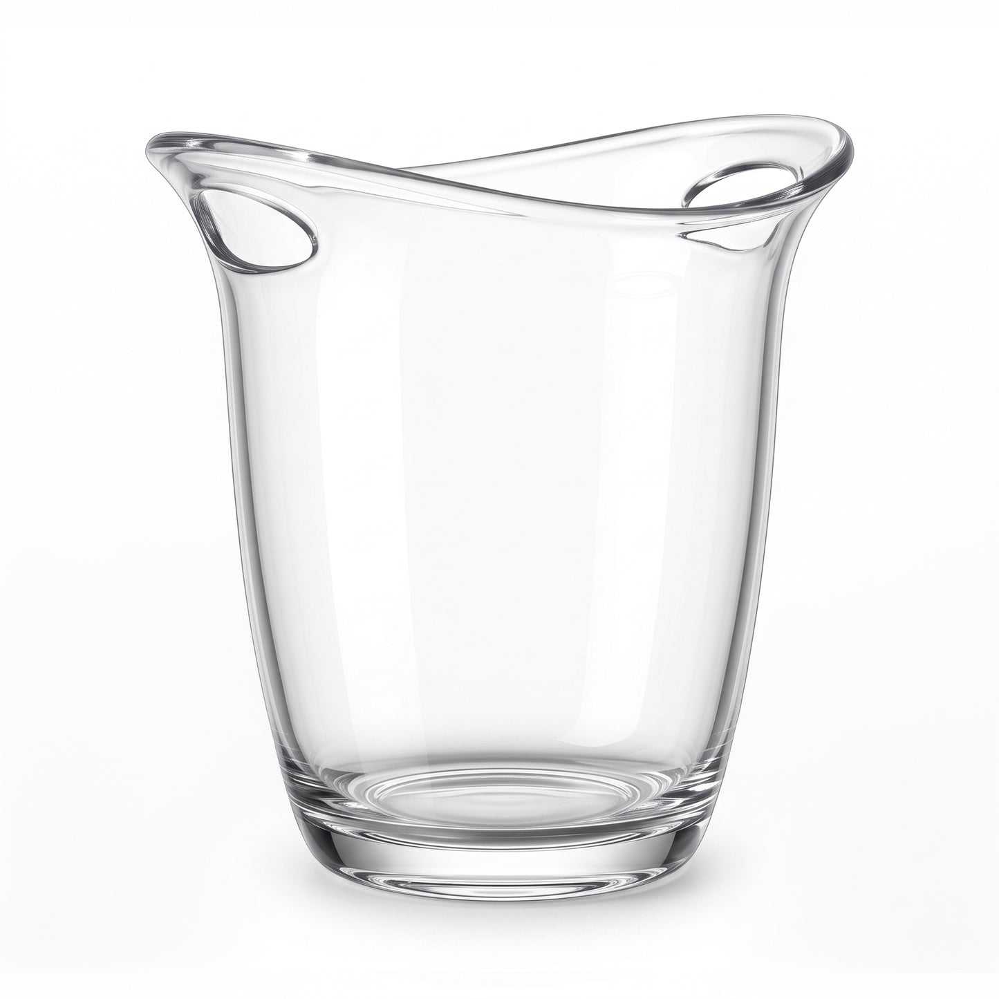 Clear 6 mm acrylic Champagne bucket shown from the front
