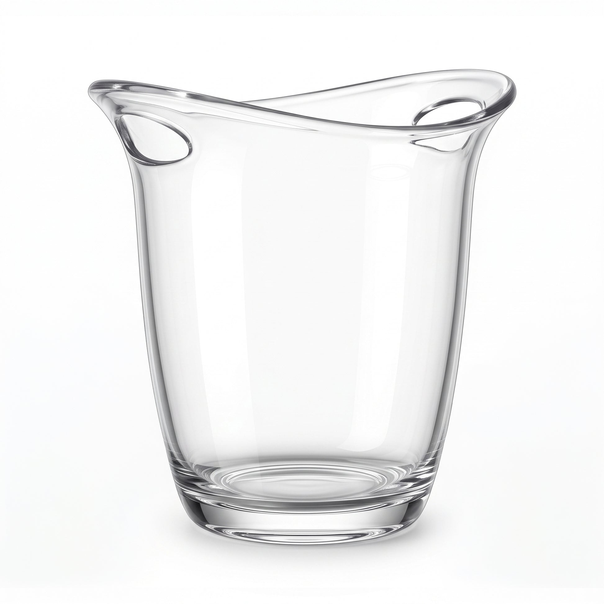 Clear 6 mm acrylic Champagne bucket shown from the front