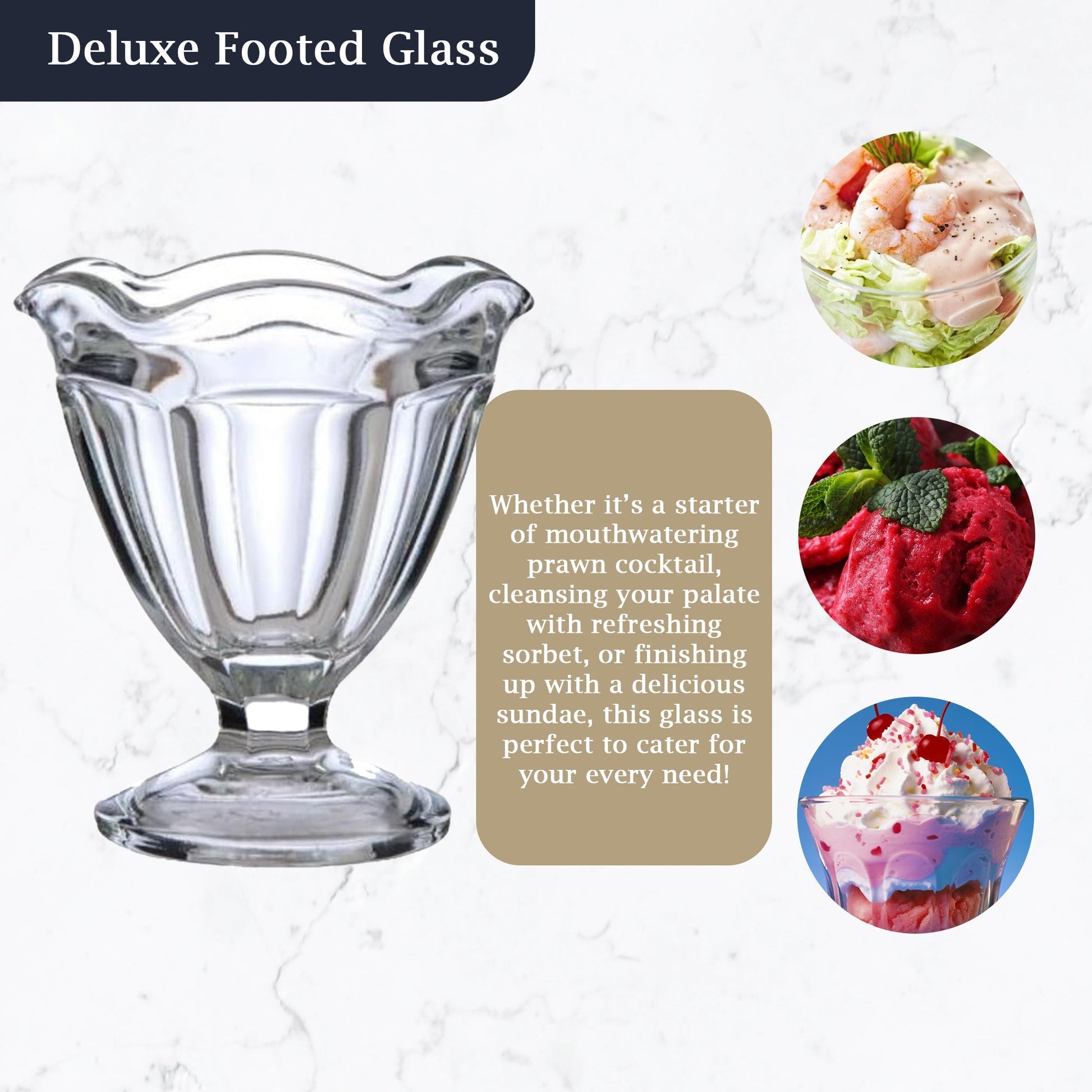 Footed Sherbet Glass, 4.5oz (36 pack) - Premium Home from Chabrias Ltd - Just £89.99! Shop now at Chabrias Ltd