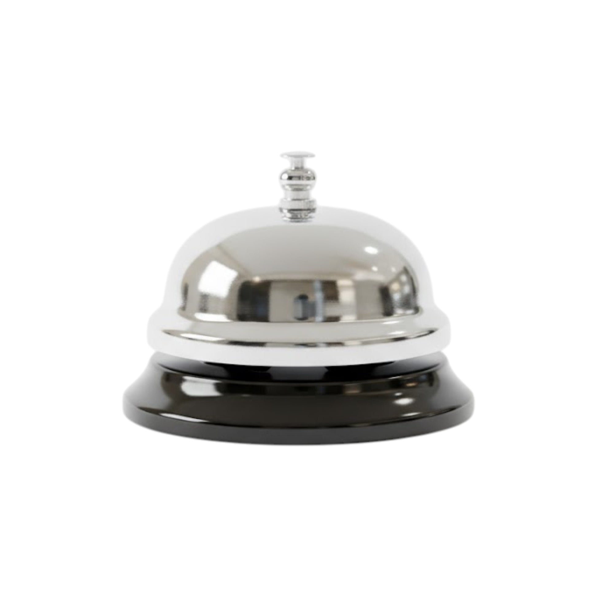 Reception Call Bell Chrome | Classic Metal Service Counter Bell for Hotels, Restaurants & Receptions - Premium Bar Accessories from Chabrias Ltd - Just £7.59! Shop now at Chabrias Ltd