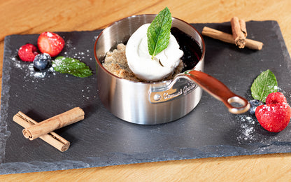 9cm stainless steel serving saucepan - Premium  from Chabrias - Just £37.50! Shop now at Chabrias Ltd