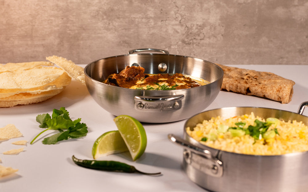 16cm stainless steel serving balti dish