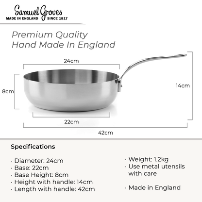samuel-groves-3-ply-induction-chef-pan-24cm