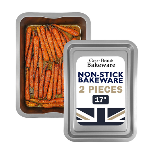 Non-Stick Baking Set, Roasting and Baking Trays, Extra Large, 43cm (2 piece) - Premium Home from Samuel Groves - Just £17.99! Shop now at Chabrias Ltd