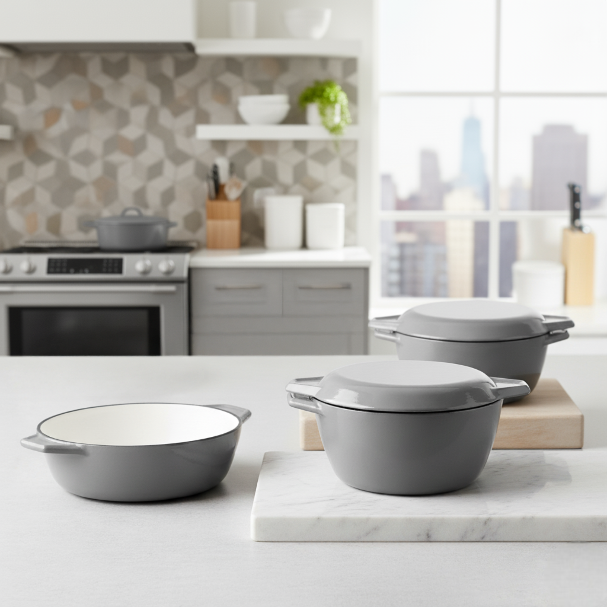 Samuel Groves Enamel Cast Iron Round Casserole Dish with Lid – 16.5cm / 1.3 Litre - Premium Kitchen from Chabrias Ltd - Just £66.99! Shop now at Chabrias Ltd