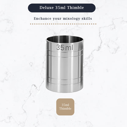 Stainless Steel 35ml Thimble Measure Government Stamped - Premium Kitchen from Chabrias Ltd - Just £4.99! Shop now at Chabrias Ltd