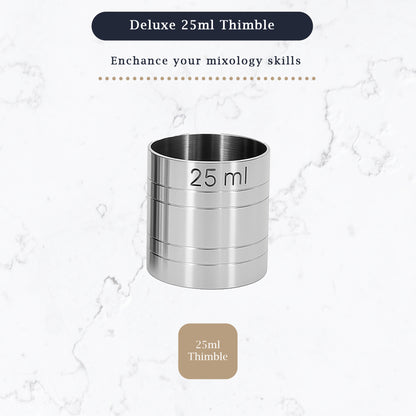 Stainless Steel 25ml Thimble Measure Government Stamped - Premium Kitchen from Chabrias Ltd - Just £4.99! Shop now at Chabrias Ltd