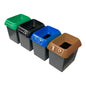 Set of 4, 30 Litre Recycling Bin with Lid & Stickers Included - Premium Bins from Chabrias Ltd - Just £74.99! Shop now at Chabrias Ltd