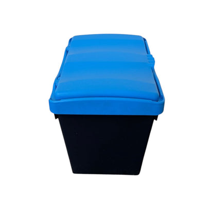 30 Litre Recycling Bin with Blue Swing Lid & Paper and Card Sticker Included - Premium Bins from Chabrias Ltd - Just £29.99! Shop now at Chabrias Ltd