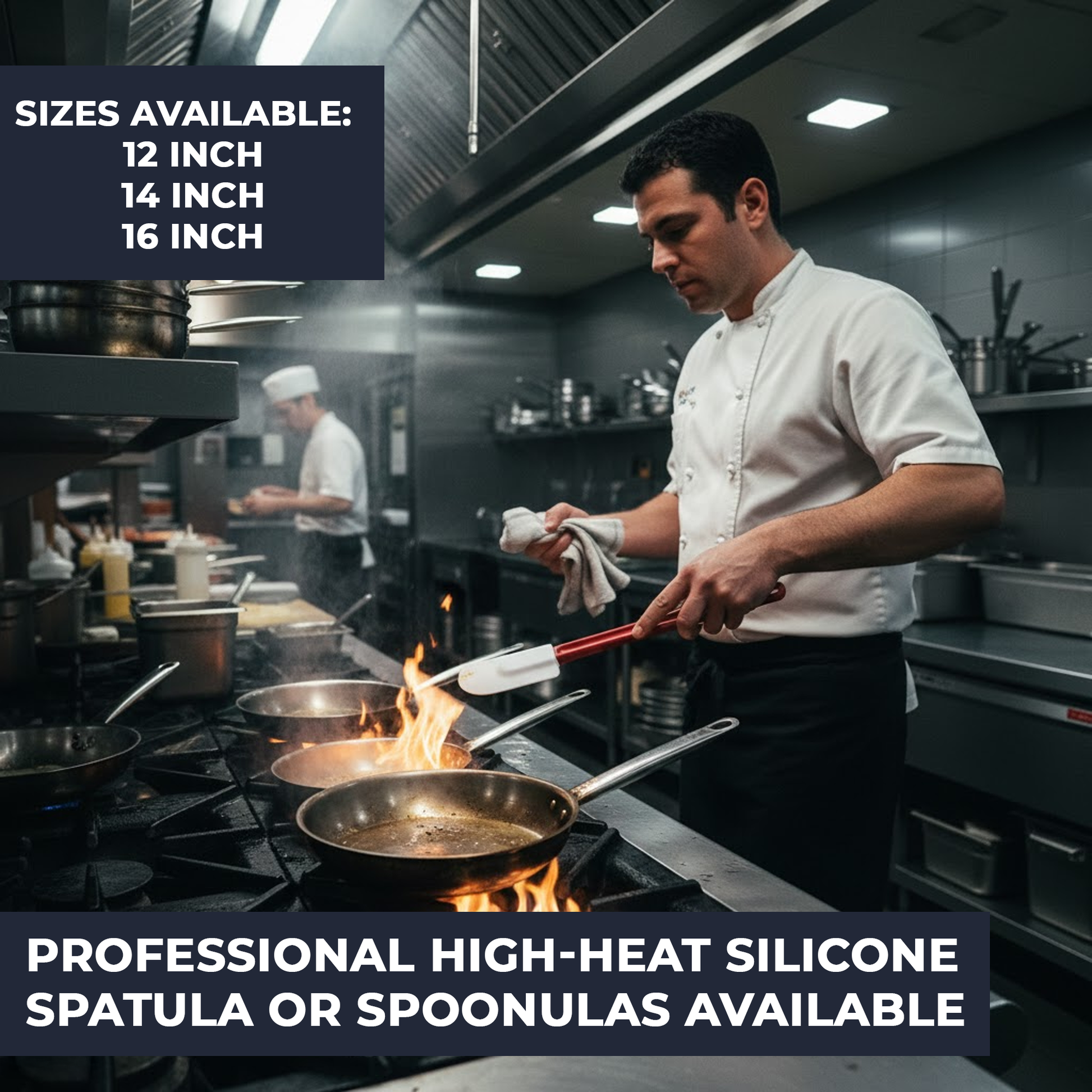 Professional-grade heat-resistant spatulas for kitchen use