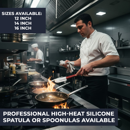 10" Professional Silicone Spoonula - High-Heat 260°C, Bowl-Scraping Head, Non-Stick Safe, BPA-Free – Heavy-Duty Cooking, Baking & Mixing Tool - Premium  from Chabrias Ltd - Just £7.99! Shop now at Chabrias Ltd