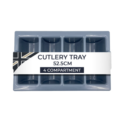 Chabrias Ltd Durable 4 Compartment GN 1/1 Cutlery Tray - Restaurant Grade, Easy-to-Clean Organizer,Efficient Kitchen Storage in Restaurants, Schools, and Commercial Use
