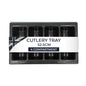 Chabrias Ltd Durable 4 Compartment GN 1/1 Cutlery Tray - Restaurant Grade, Easy-to-Clean Organizer,Efficient Kitchen Storage in Restaurants, Schools, and Commercial Use