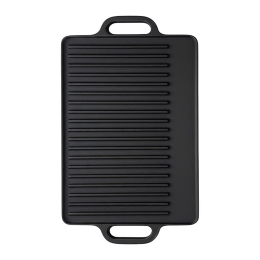 Pro Cast Iron Griddle with Handles – 50.5cm x 23.5cm - Premium Kitchen from Chabrias Ltd - Just £39.99! Shop now at Chabrias Ltd