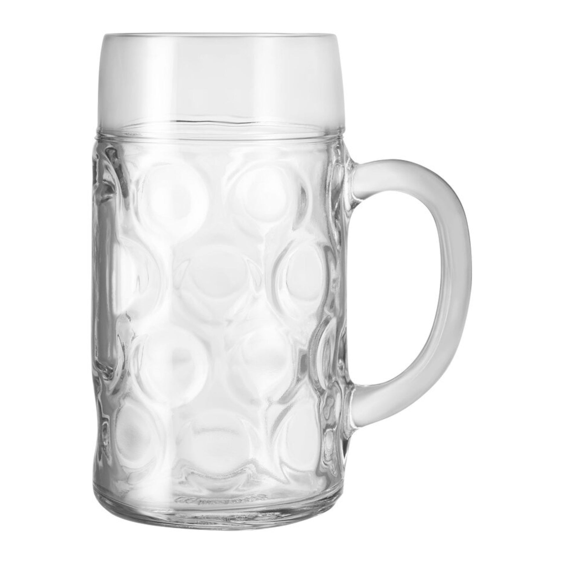 2 Pint German Beer Stein Glass – Dimpled Beer Mug | Oktoberfest Glass UK - Premium Home from Chabrias Ltd - Just £11.99! Shop now at Chabrias Ltd