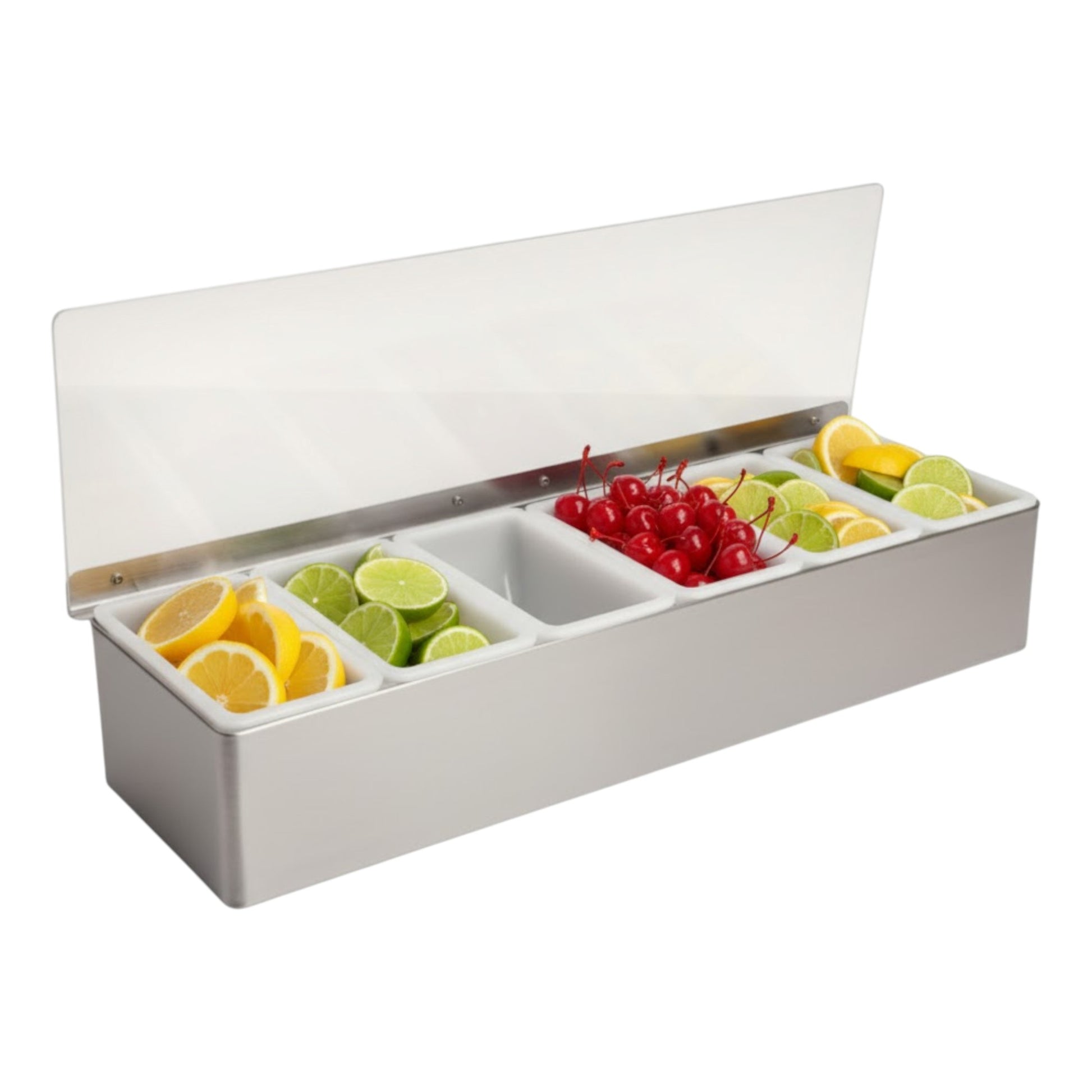 Chabrias Ltd 6 compartment stainless steel condiment dispenser UK