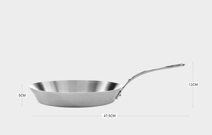Samuel Groves - Classic Stainless Steel Tri-Ply Frying Pan, 28cm - Premium Kitchen from Samuel Groves - Just £101.99! Shop now at Chabrias Ltd