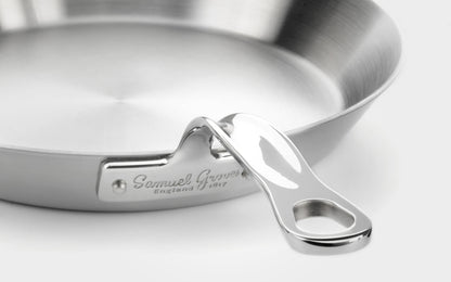 Samuel Groves - Classic Stainless Steel Tri-Ply Frying Pan, 28cm - Premium Kitchen from Samuel Groves - Just £101.99! Shop now at Chabrias Ltd