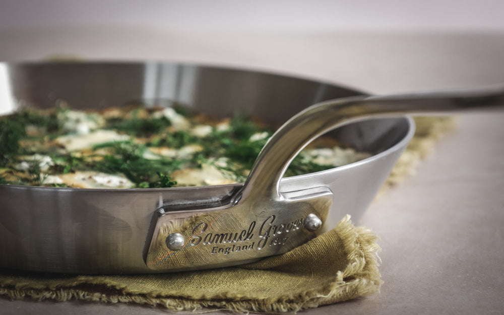 Samuel Groves - Classic Stainless Steel Tri-Ply Frying Pan, 28cm - Premium Kitchen from Samuel Groves - Just £101.99! Shop now at Chabrias Ltd