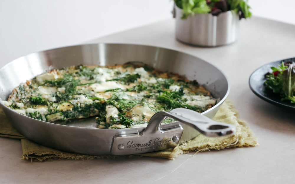 Samuel Groves - Classic Stainless Steel Tri-Ply Frying Pan, 28cm - Premium Kitchen from Samuel Groves - Just £101.99! Shop now at Chabrias Ltd