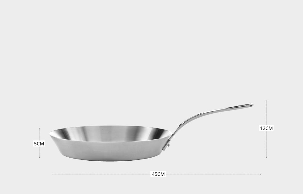 Samuel Groves - Classic Stainless Steel Tri-Ply Frying Pan, 26cm - Premium Kitchen from Samuel Groves - Just £96.49! Shop now at Chabrias Ltd