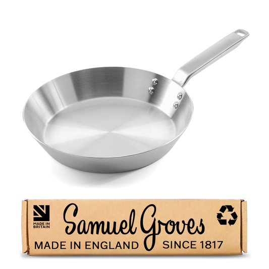 Samuel Groves 20cm stainless steel frying pan handmade in England