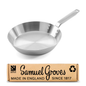 Samuel Groves 20cm stainless steel frying pan handmade in England