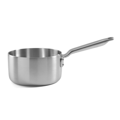 British made stainless steel saucepan with lid from Samuel Groves cookware