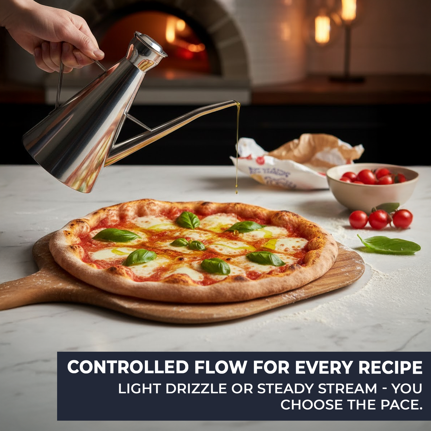 Dishwasher-safe stainless steel oil pot for cooking oils