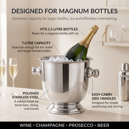 Large wine and Champagne bottle cooler for anniversaries and special celebrations