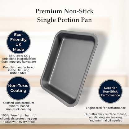 2 x Non-Stick Single Portion Tray (23cm) - Premium Kitchen from Samuel Groves - Just £8.54! Shop now at Chabrias Ltd