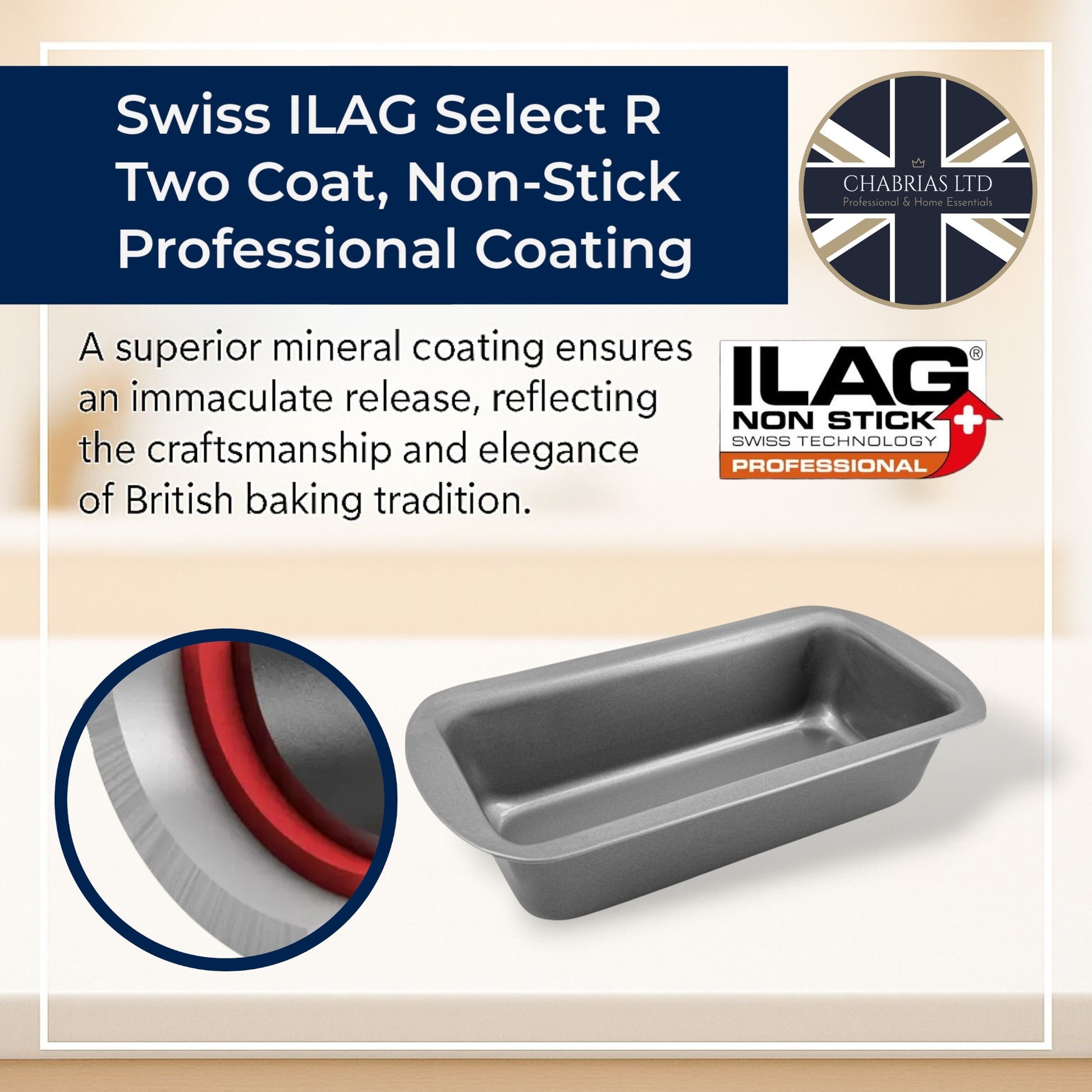 Non-Stick Loaf Tin Set, 1lb & 2lb (2 piece) - Premium Kitchen from Chabrias Ltd - Just £11.99! Shop now at Chabrias Ltd