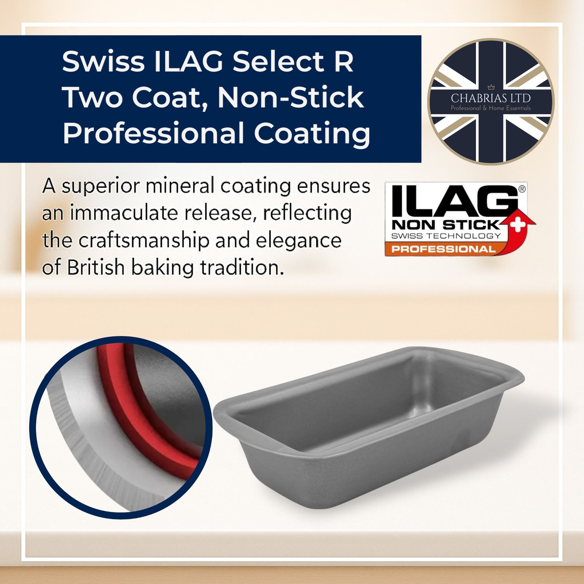 Non-Stick Loaf Tin, 1lb (2 piece) - Premium Kitchen from Chabrias Ltd - Just £11.99! Shop now at Chabrias Ltd