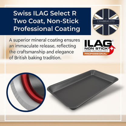Non Stick Baking  Roasting Tray (33cm) - Premium Kitchen from Samuel Groves - Just £7.59! Shop now at Chabrias Ltd