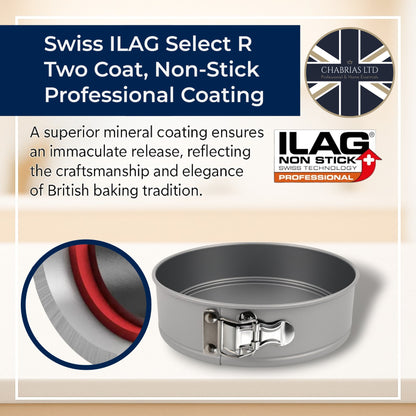 Non-Stick Springform Sandwich Cake Tin Set, 20 & 23cm - Premium Kitchen from Chabrias Ltd - Just £14.99! Shop now at Chabrias Ltd