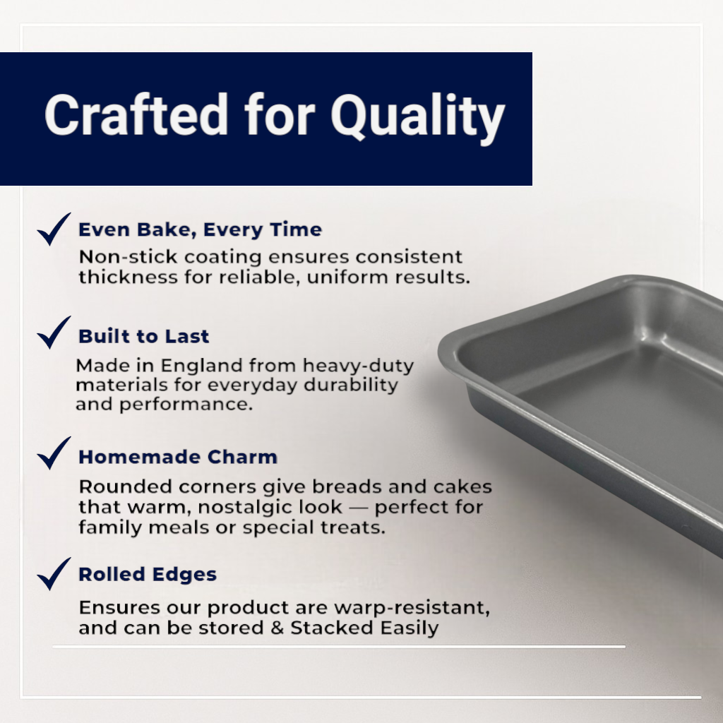 2 x Non-Stick Single Portion Tray (23cm) - Premium Kitchen from Samuel Groves - Just £8.54! Shop now at Chabrias Ltd