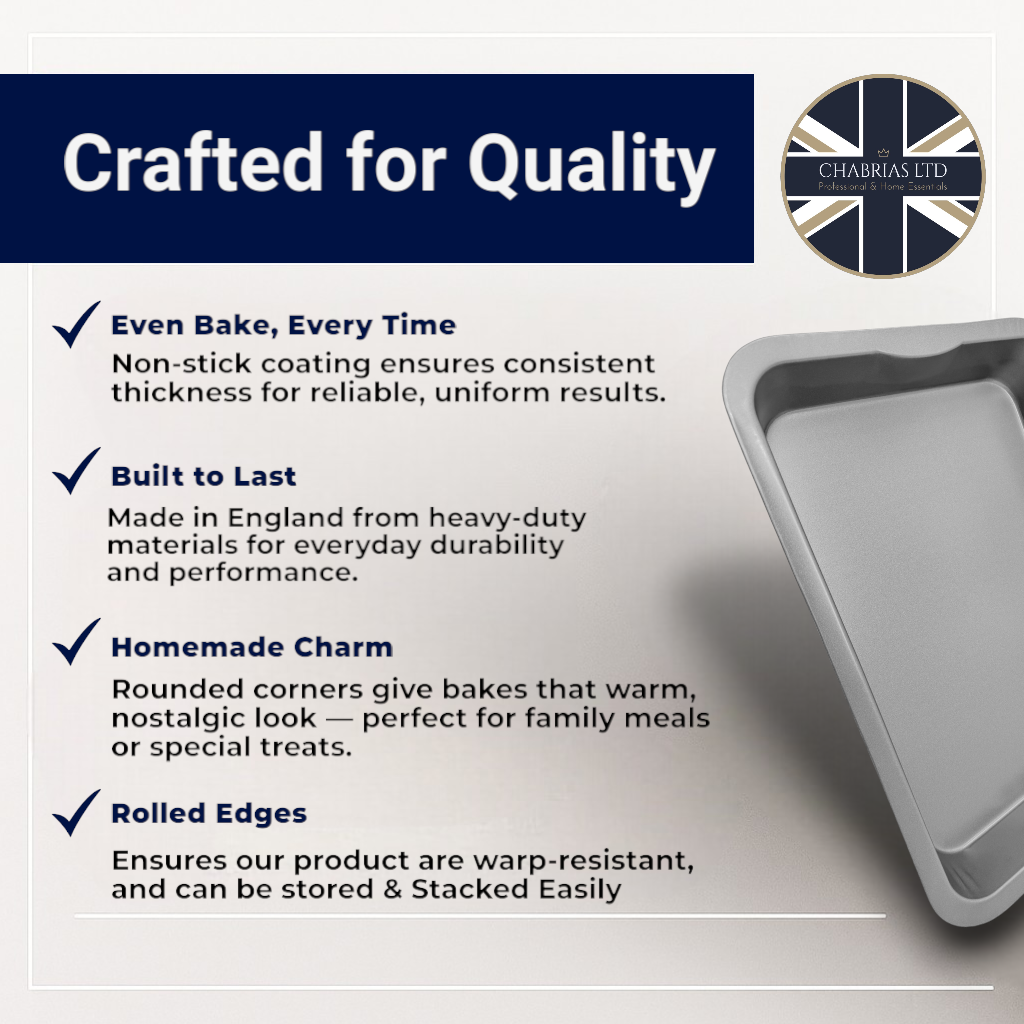 Non-Stick Roasting Baking Tray Extra Large, 43cm - Premium Kitchen from Chabrias Ltd - Just £11.99! Shop now at Chabrias Ltd