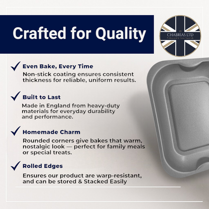 Non-Stick Roasting Baking Tray Set, 28, 33, 38cm (3 piece) - Premium Kitchen from Chabrias Ltd - Just £19.99! Shop now at Chabrias Ltd