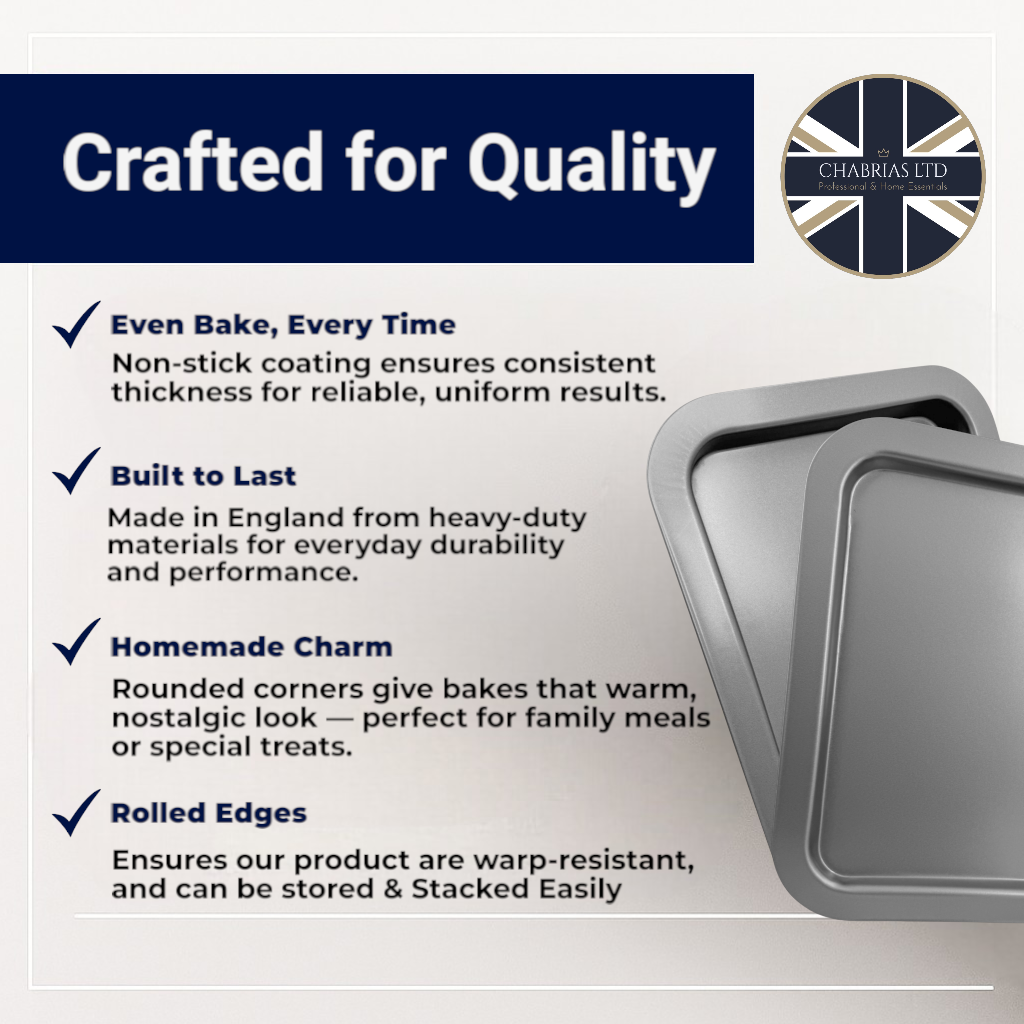Non-Stick Roasting Baking Oven Set, 36cm (2 piece) - Premium Home from Chabrias Ltd - Just £14.99! Shop now at Chabrias Ltd