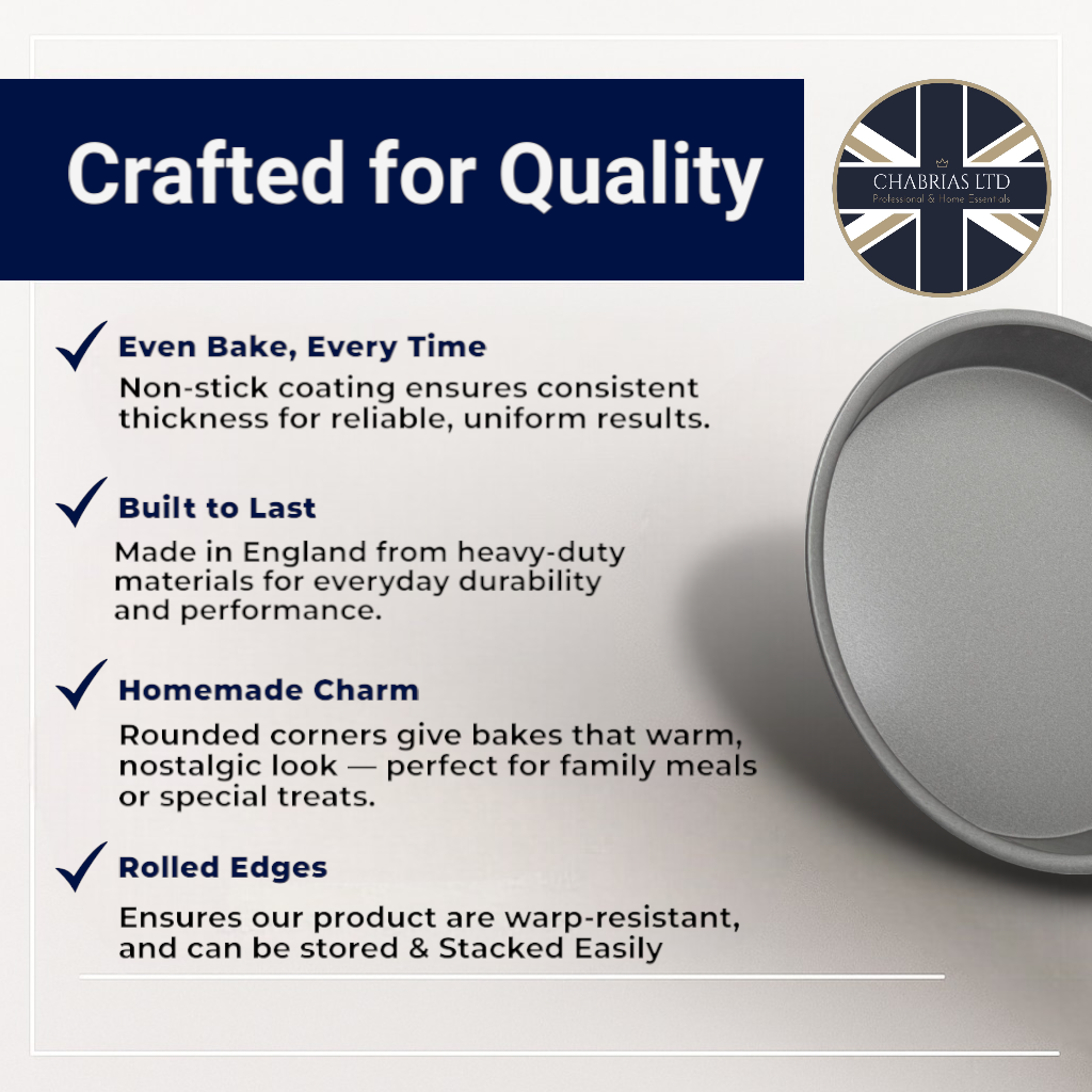 Non-Stick Sandwich Cake Tin, 7" (5 piece) - Premium Kitchen from Chabrias Ltd - Just £12.99! Shop now at Chabrias Ltd
