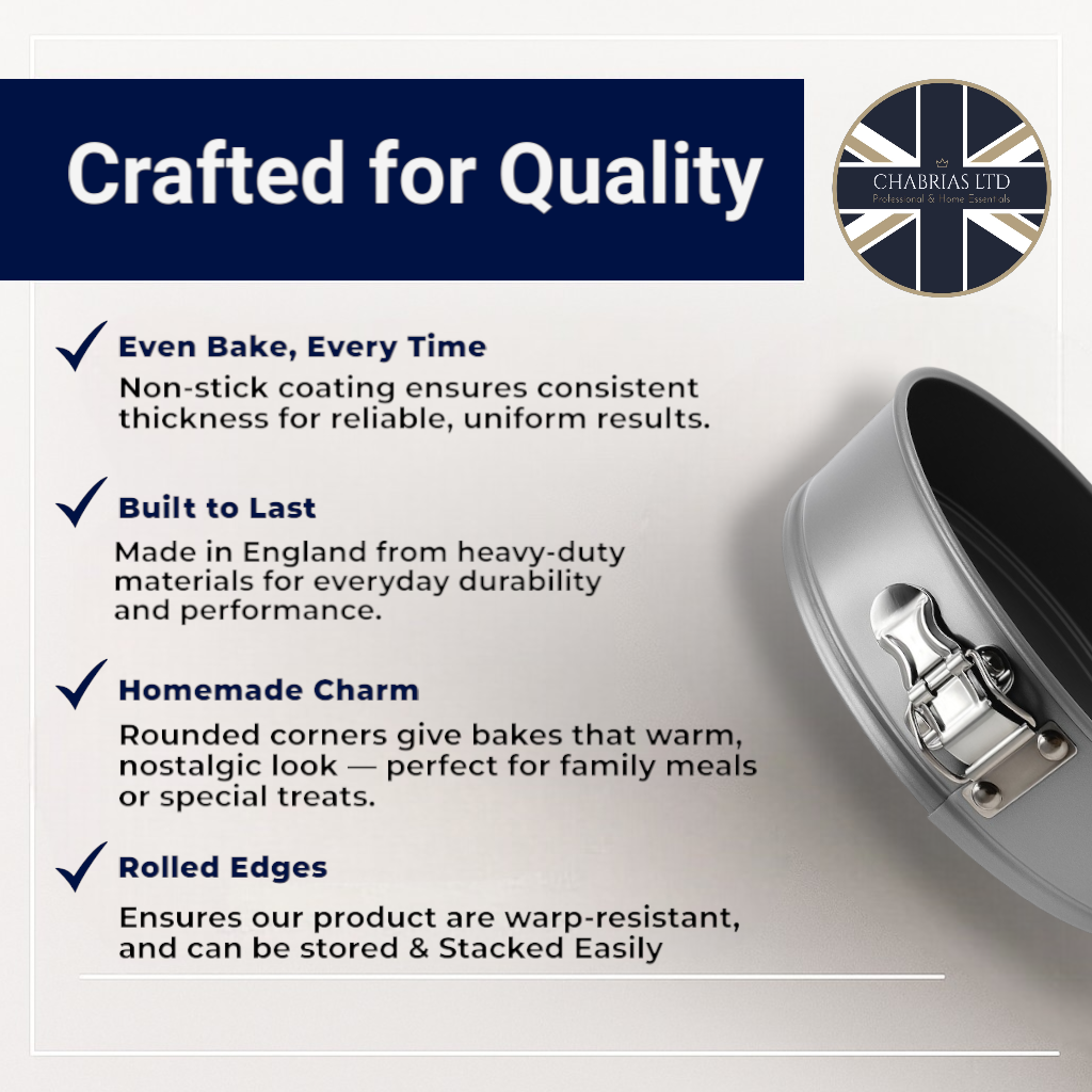 Non-Stick Springform Sandwich Cake Tin Set, 20 & 23cm - Premium Kitchen from Chabrias Ltd - Just £14.99! Shop now at Chabrias Ltd