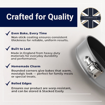 Non-Stick Springform Sandwich Cake Tin Set, 20 & 23cm - Premium Kitchen from Chabrias Ltd - Just £14.99! Shop now at Chabrias Ltd