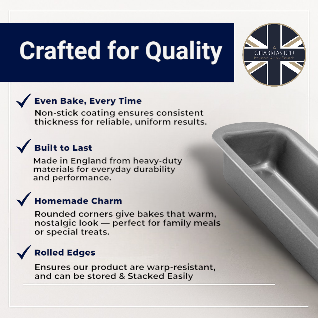 Non-Stick Loaf Tin Set, 1lb & 2lb (2 piece) - Premium Kitchen from Chabrias Ltd - Just £11.99! Shop now at Chabrias Ltd