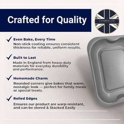 Non-Stick Roasting Baking Tray Medium, 33cm - Premium Kitchen from Chabrias Ltd - Just £10.99! Shop now at Chabrias Ltd